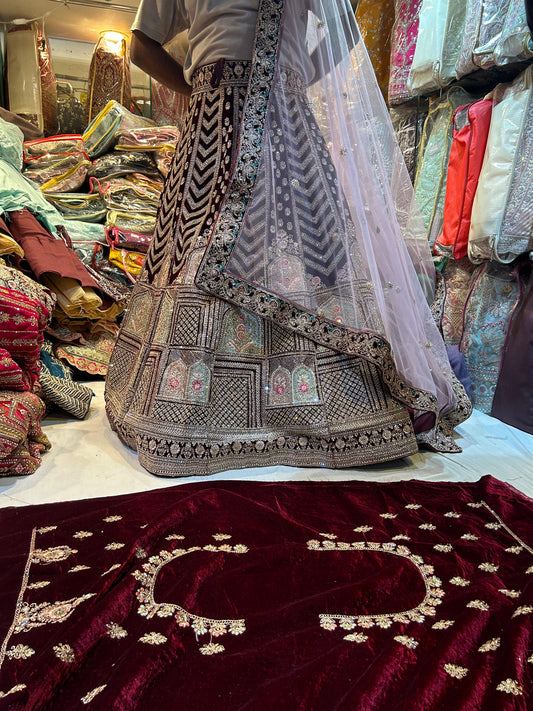 Fantastic maroon Lehenga