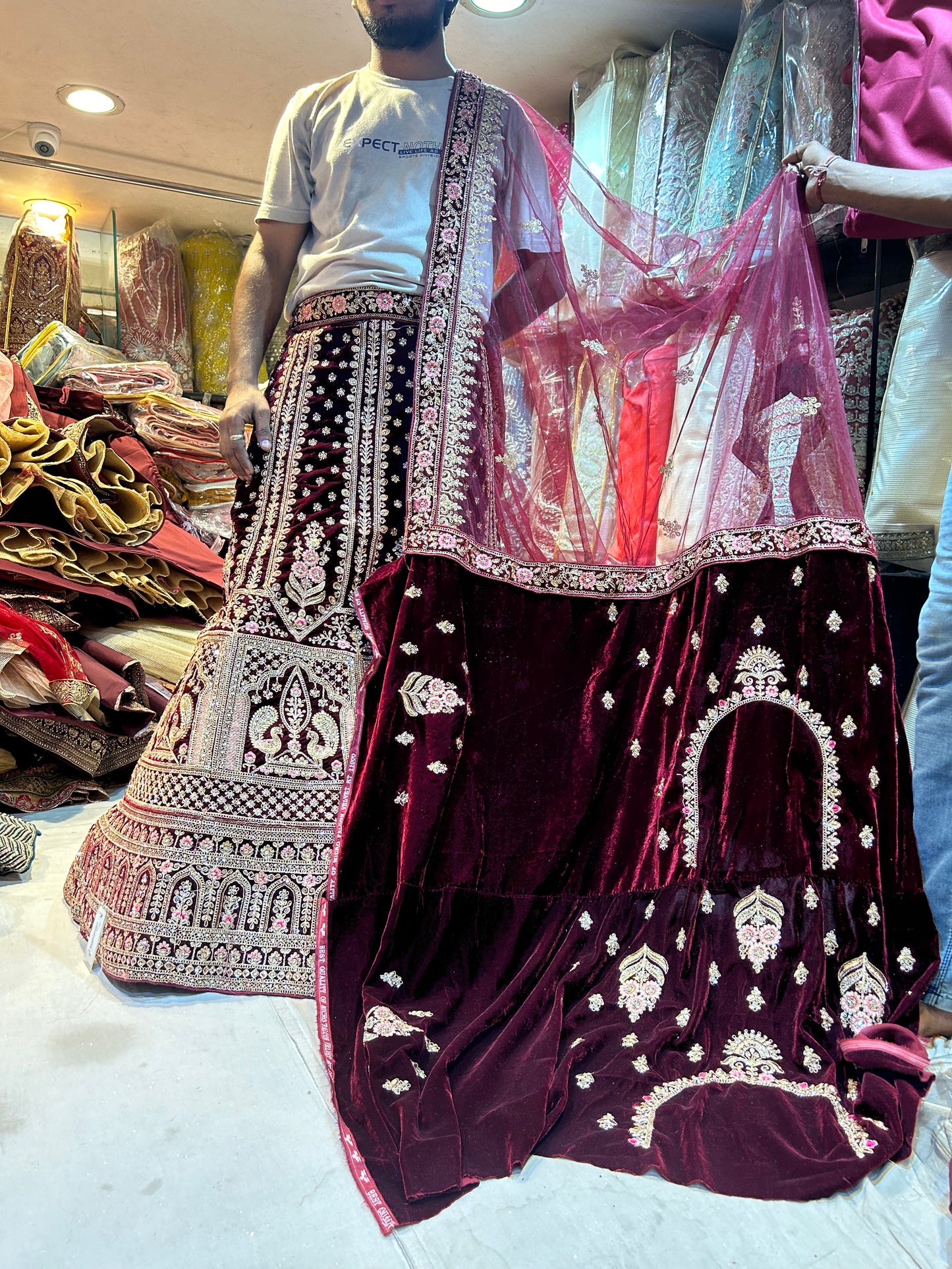 Stunning maroon Lehenga 😘