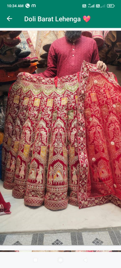 Doli Barat Red Lehenga Happy Customer