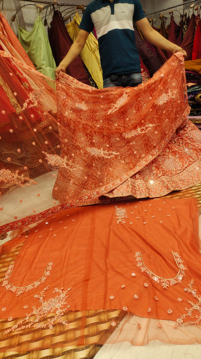 Orange LEHENGA