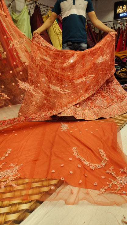 Orange LEHENGA