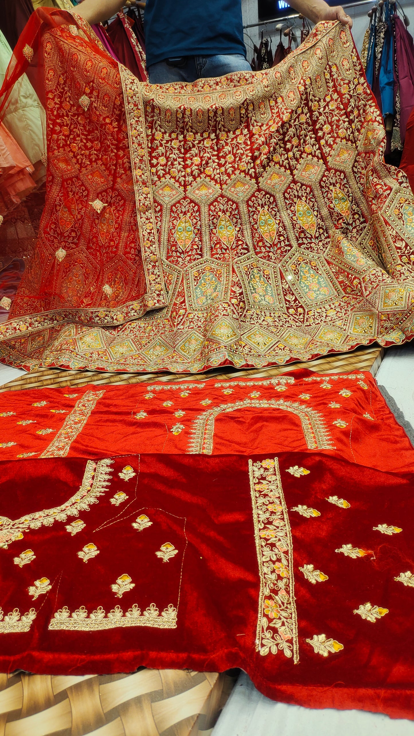 Multi colour pattern Lehenga