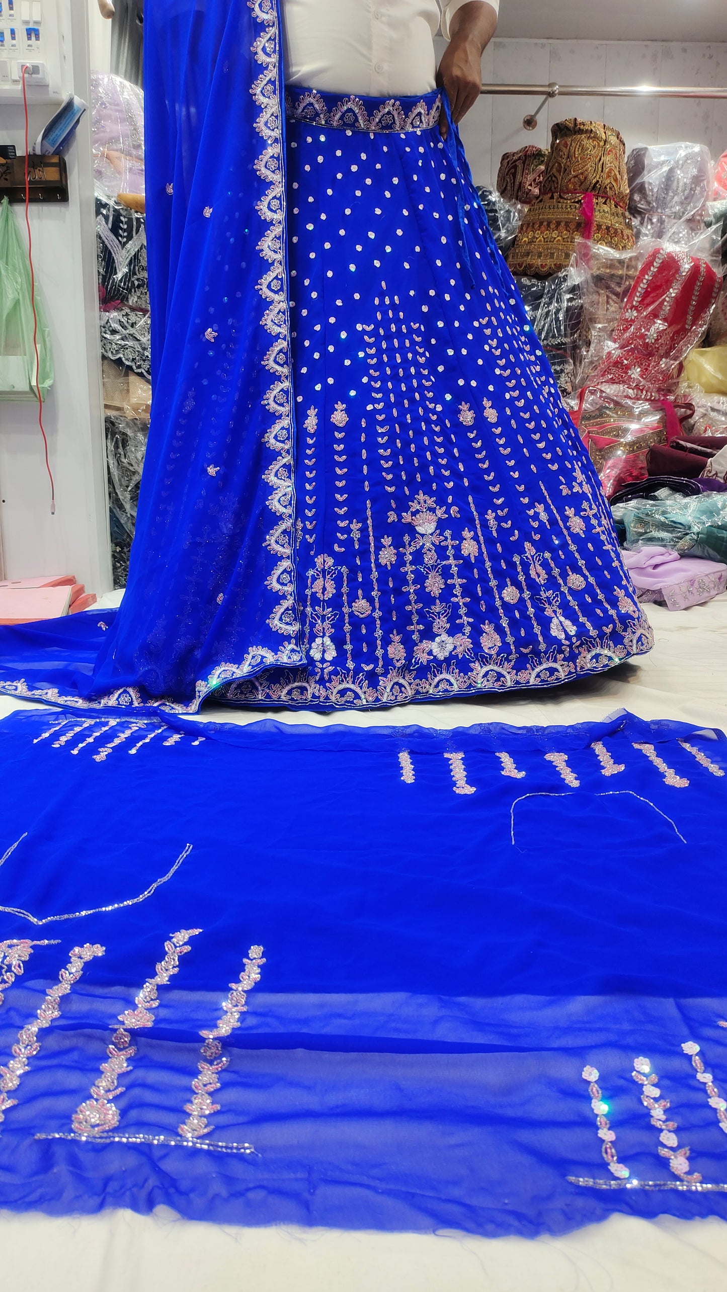 Royal Blue Lehenga