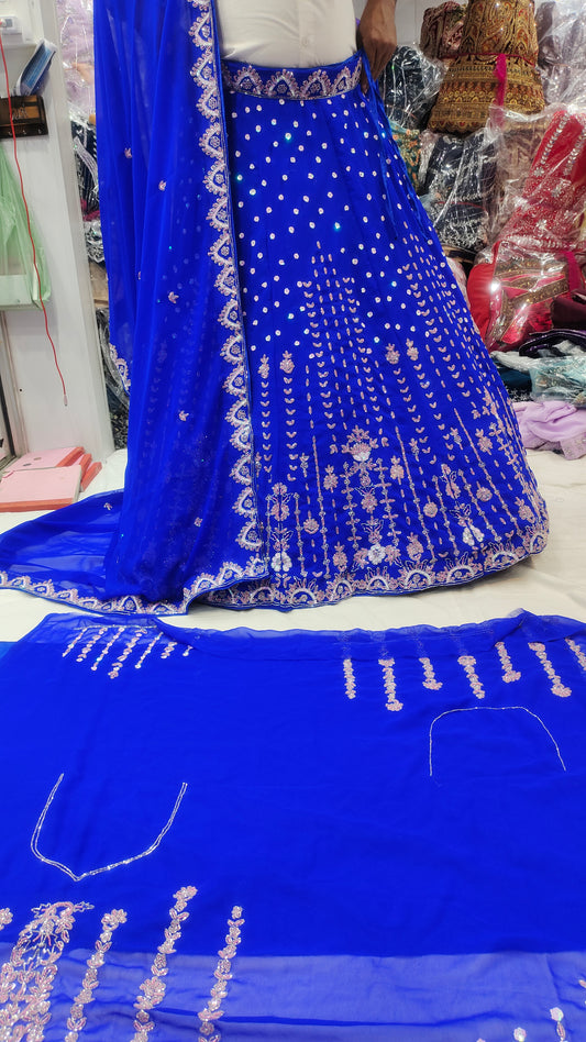 Royal Blue Lehenga