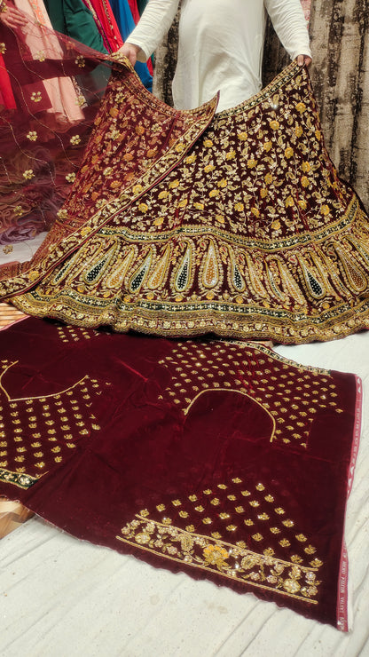 Maroon Bridal Lehenga