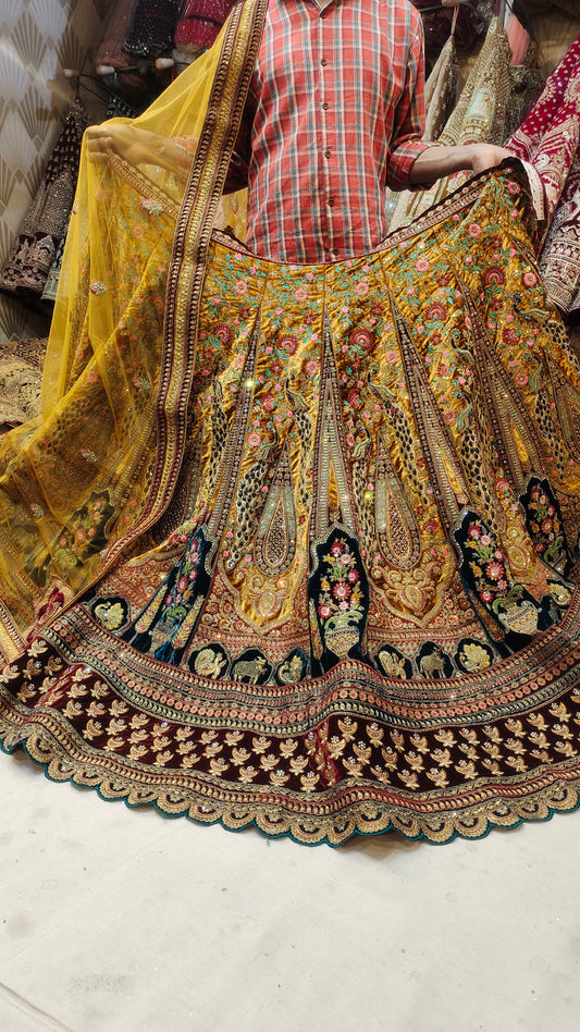 Lehenga marwari dorada real