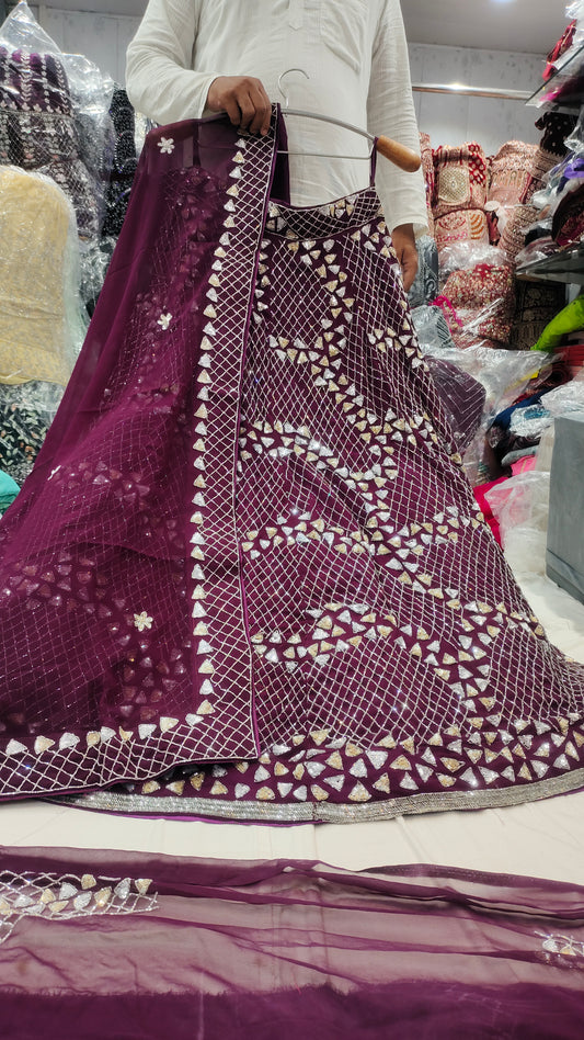 Increíble lehenga para fiesta