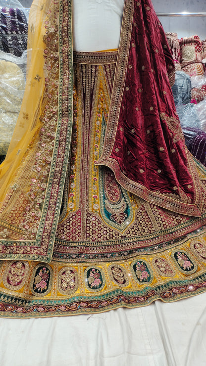 Golden Bridal  Lehenga