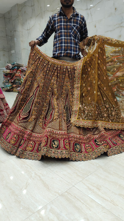 Heavy Bridal Royal Rajwada Lehenga