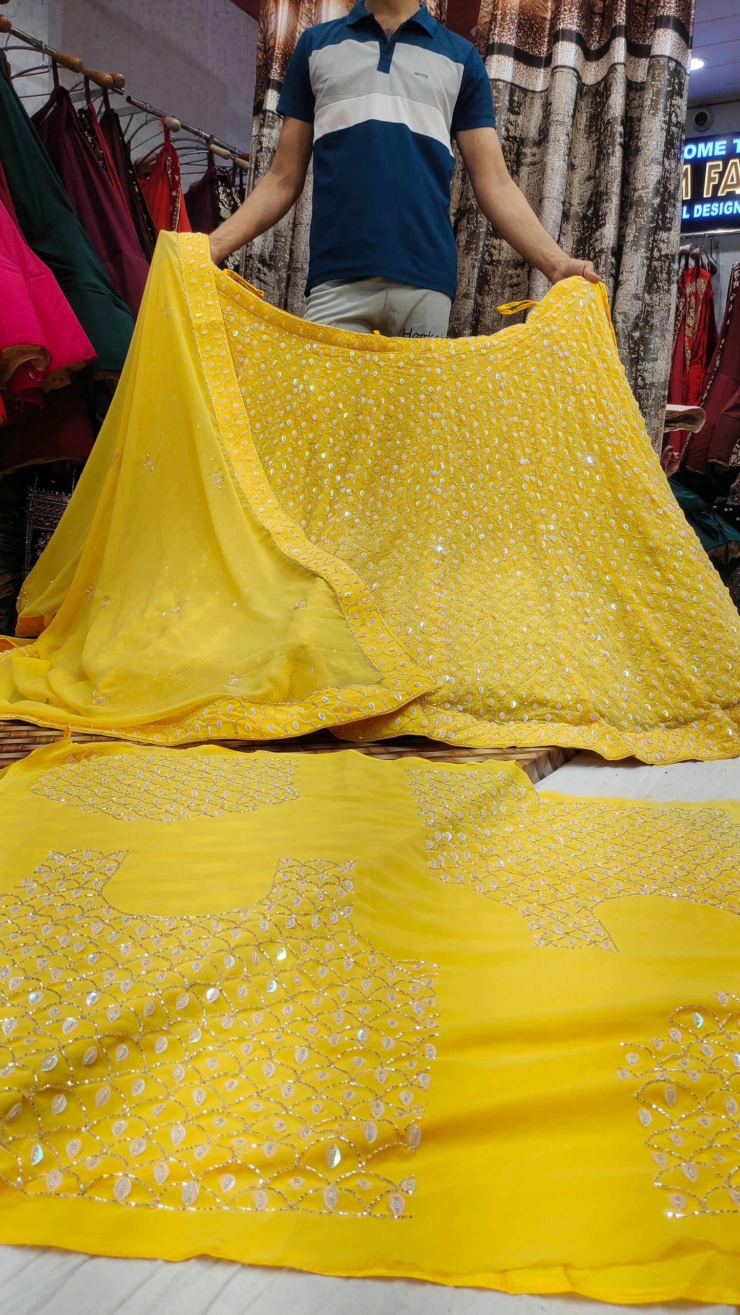 Haldi Mehendi Lehenga