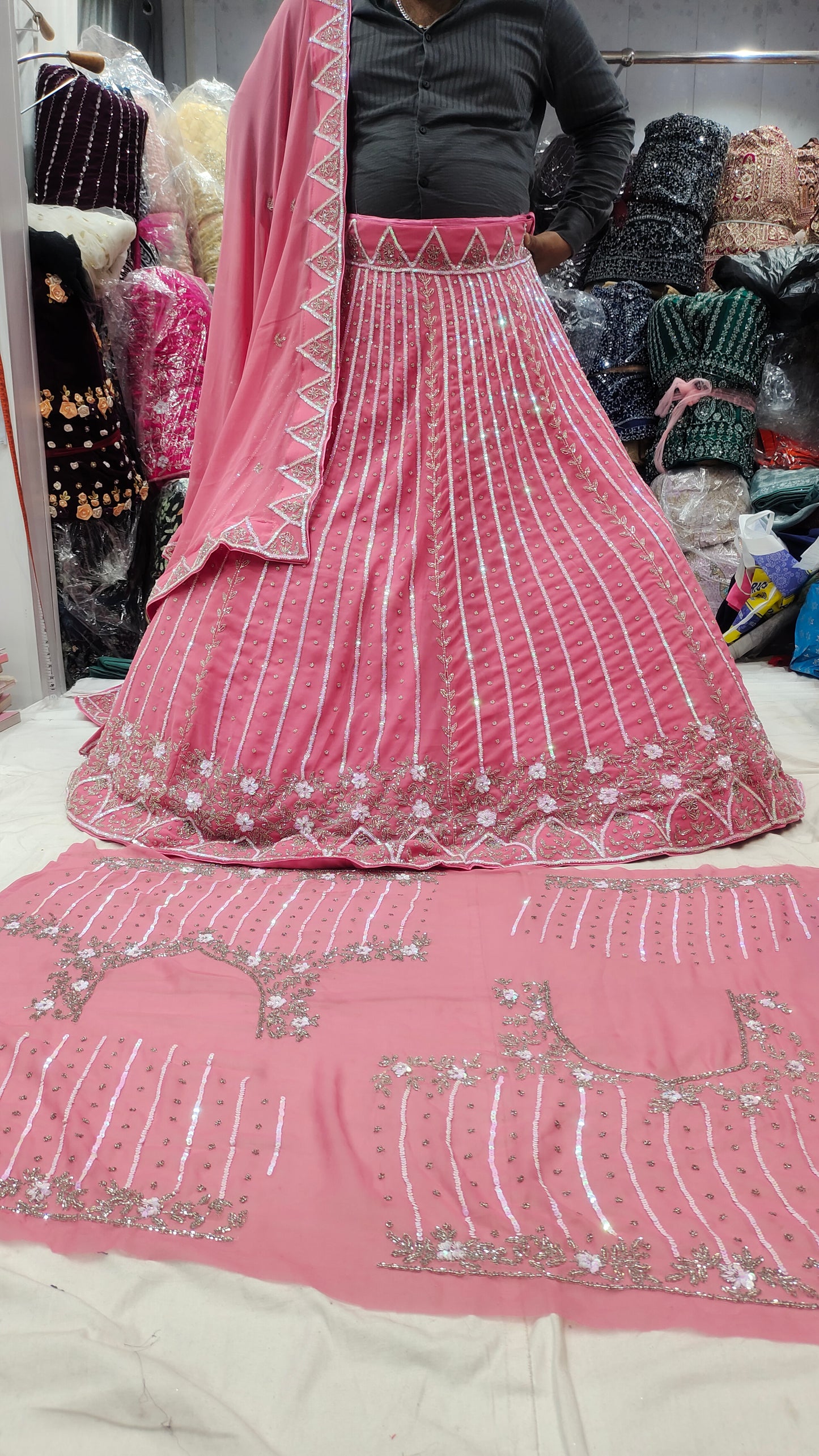 Pink LEHENGA