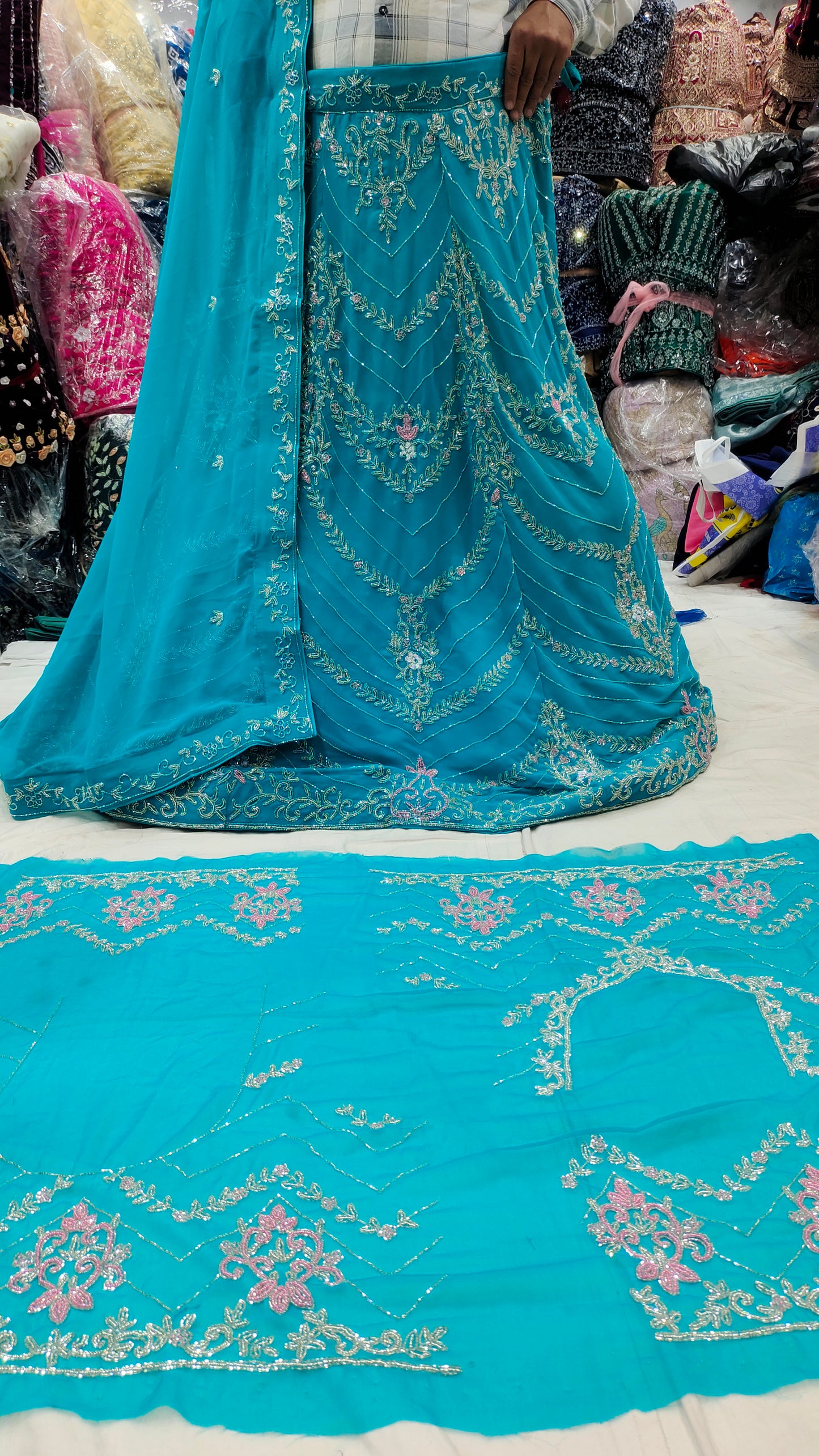 Amazing Blue LEHENGA