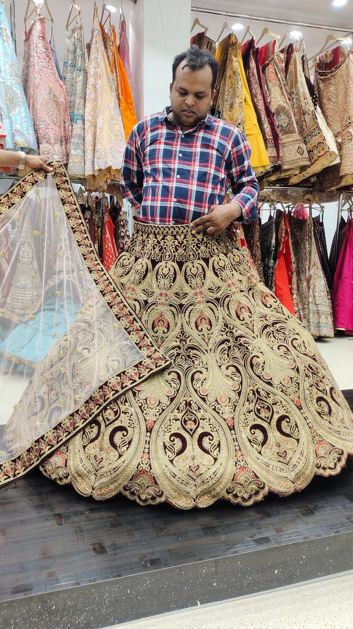 Beautiful Maroon Lehenga