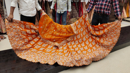 Lehenga naranja