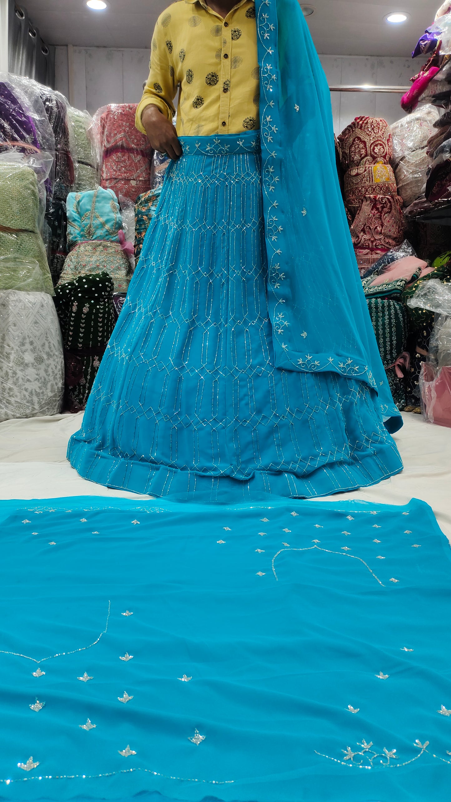 Amazing Blue Lehenga