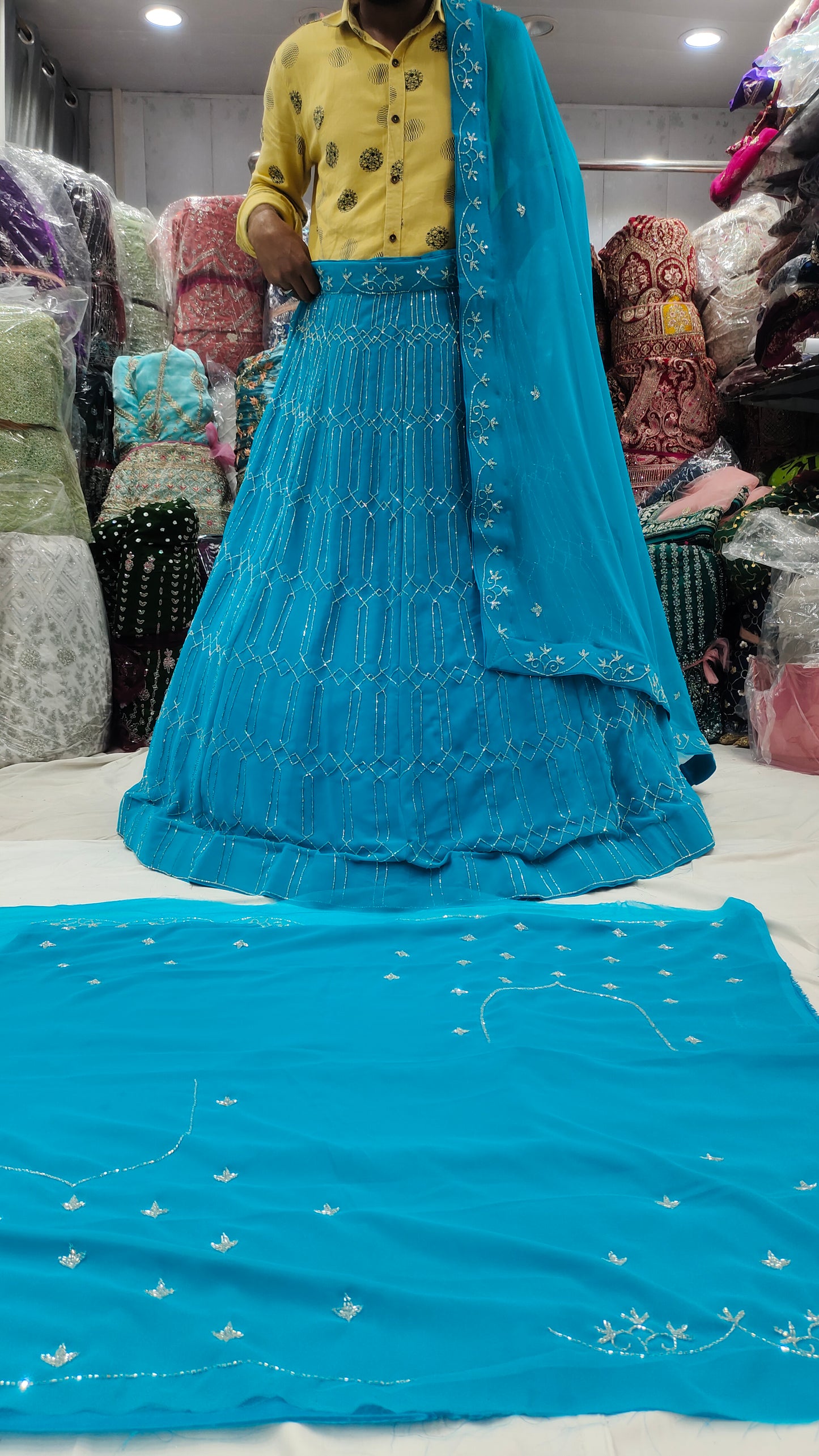 Amazing Blue Lehenga