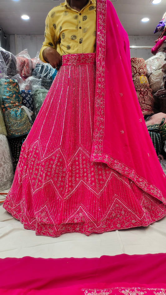 Lehenga rosa