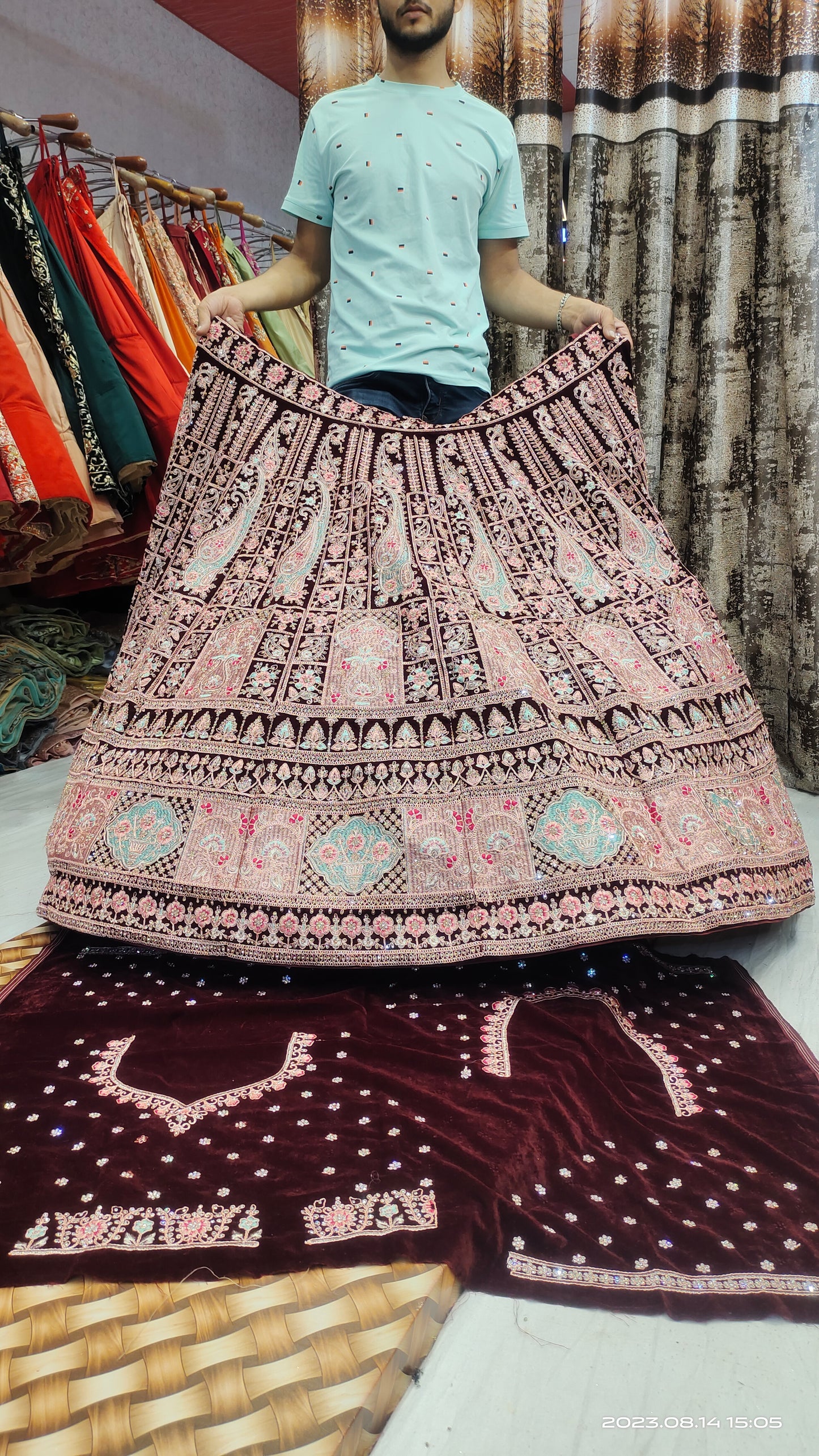 Maroon Bridal LEHENGA