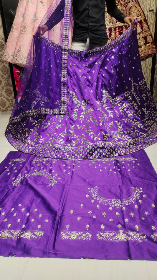 Lovely Purple violet LEHENGA