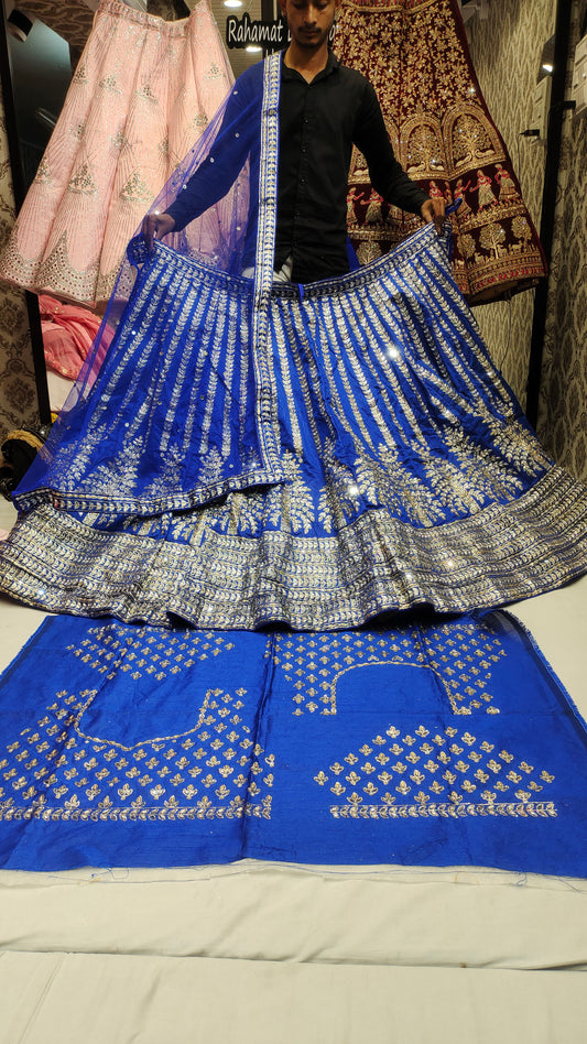 LEHENGA AZUL