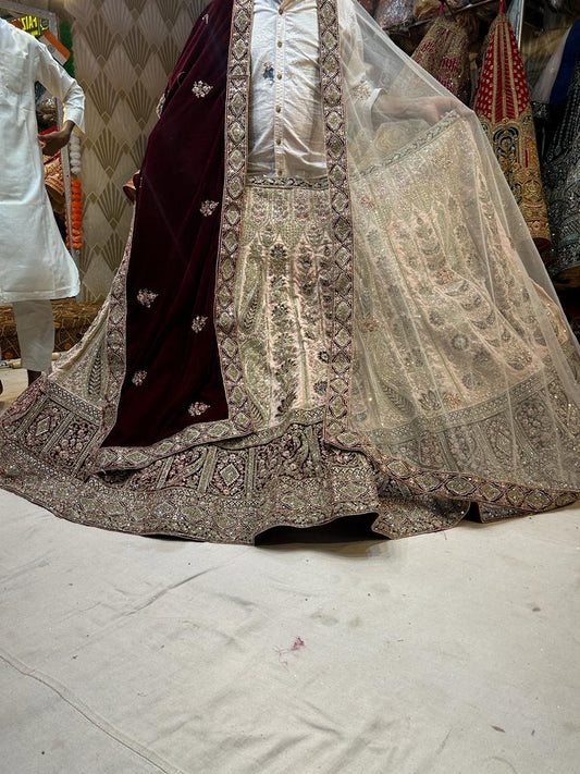 Hermosa lehenga de novia