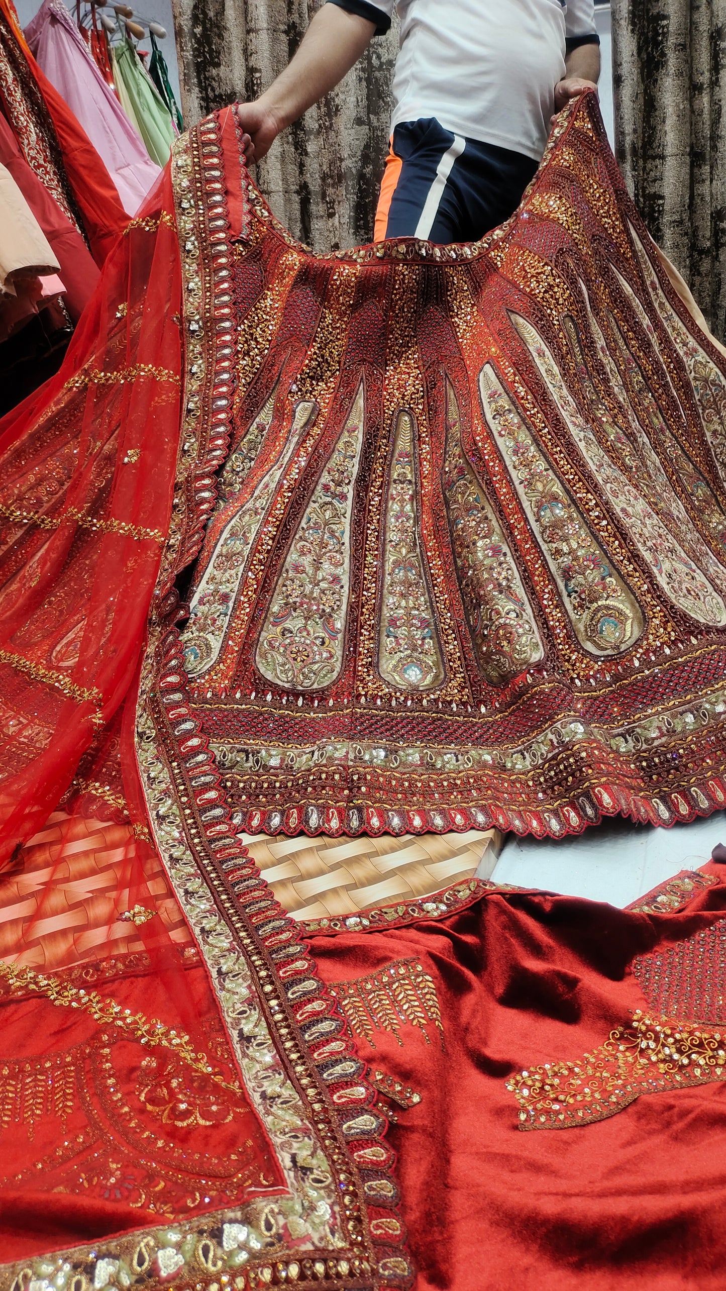 Heavy Bridal Maroon Lehenga