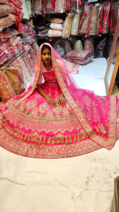 WOW Rani pink LEHENGA