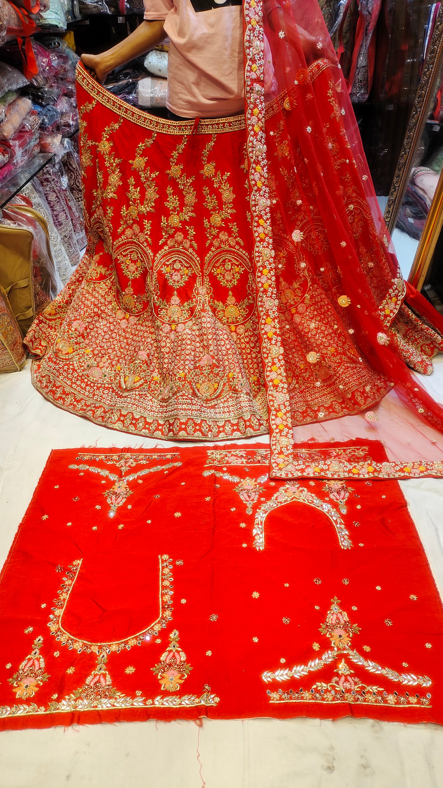 Amazing red LEHENGA