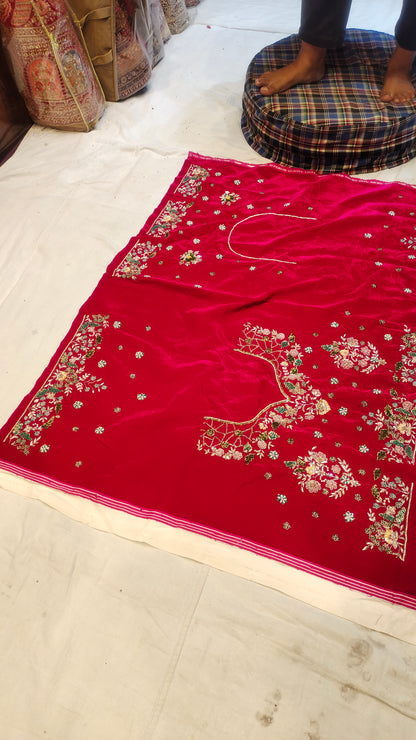 Lovely Bridal handwork red LEHENGA