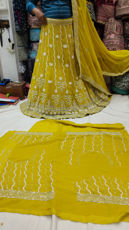 Haldi mehendi Lehenga