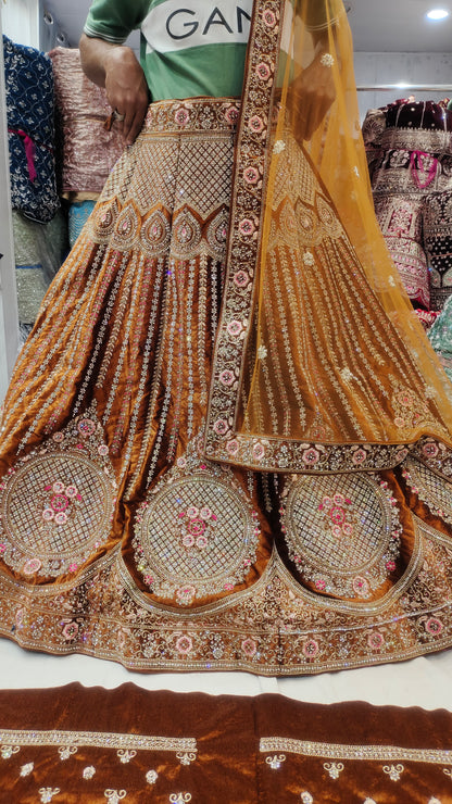 Stylish Mustard LEHENGA