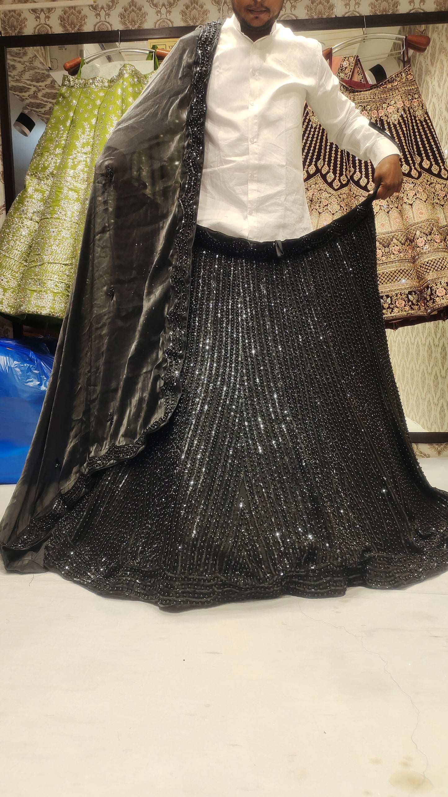 Z Black LEHENGA