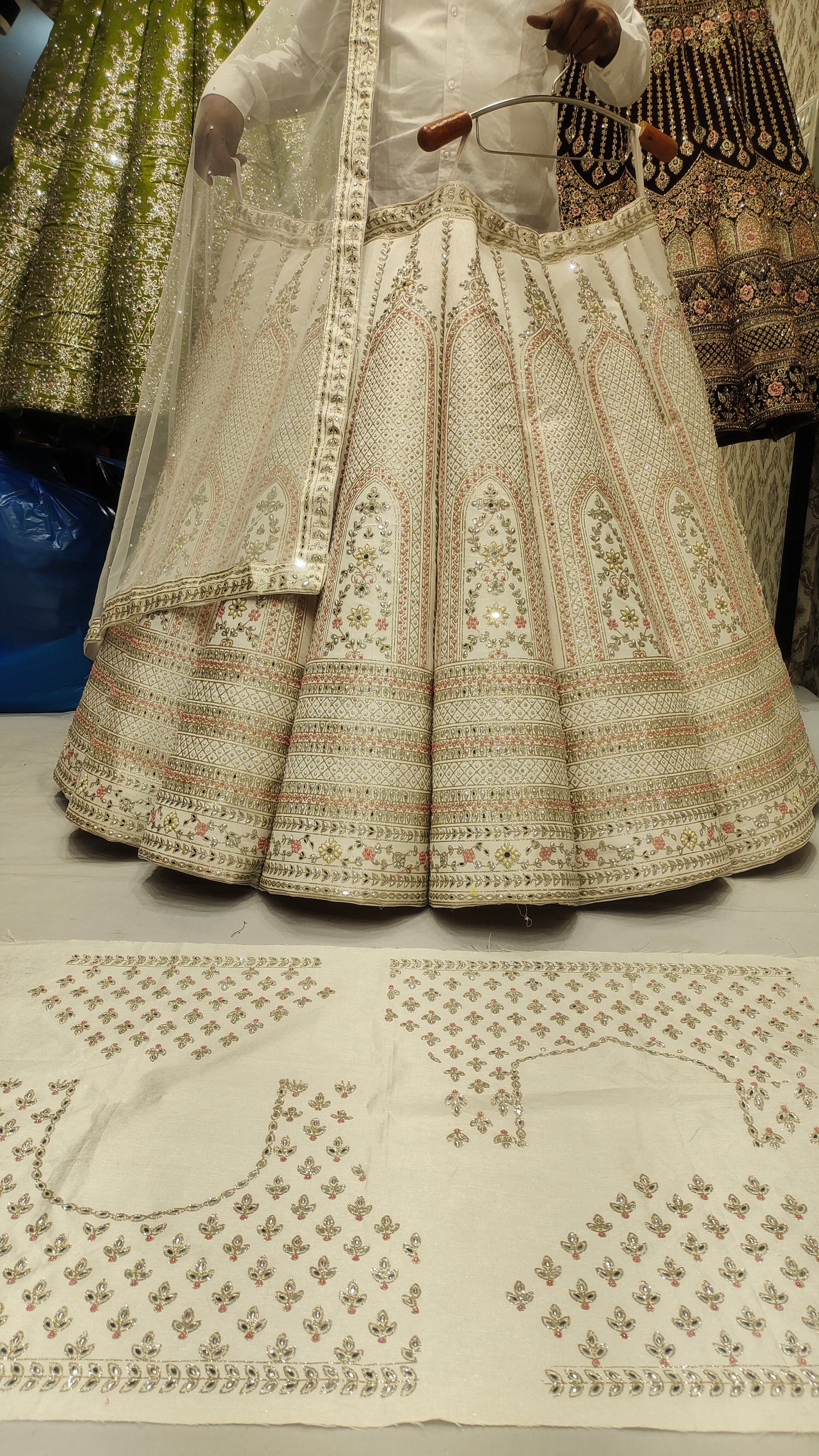 White Ball Lehenga