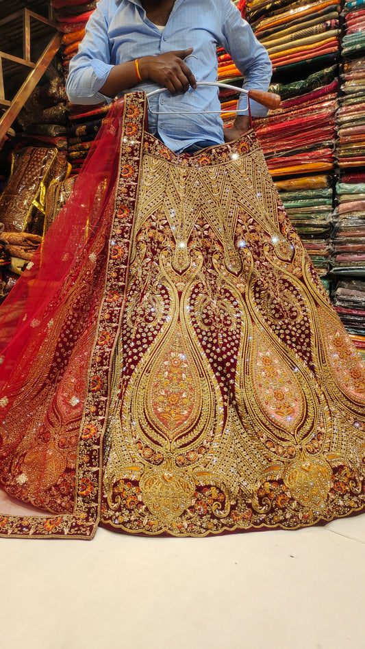 Lehenga de pavo real