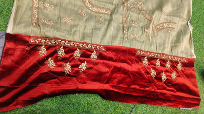 Designer Red & white Lehenga