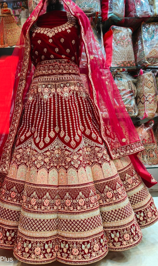 Jhumka lehenga con forma de bola