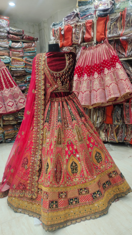 Lehenga nupcial real