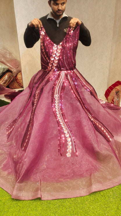 Sparkling Pink Gown dress