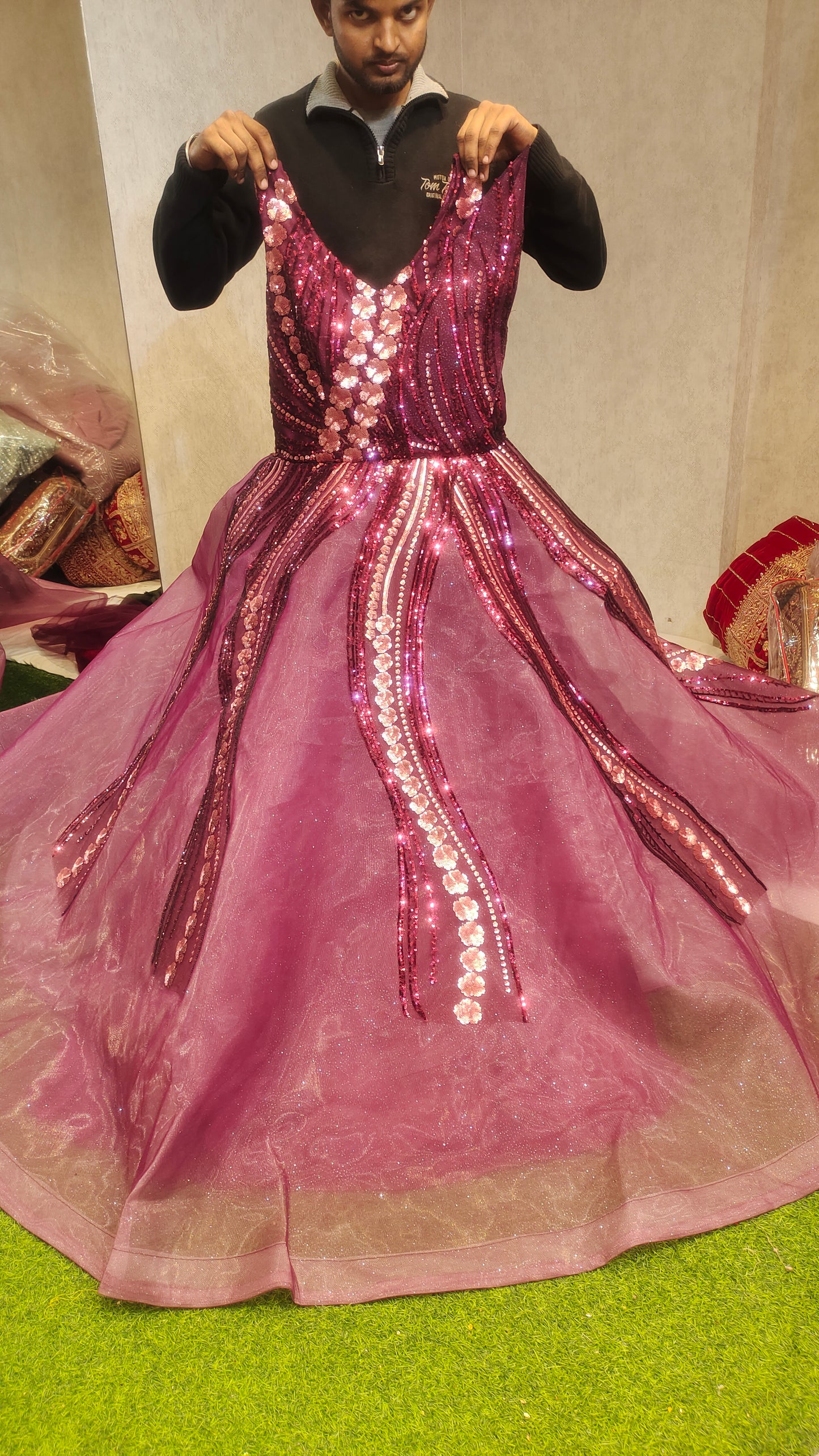 Sparkling Pink Gown dress