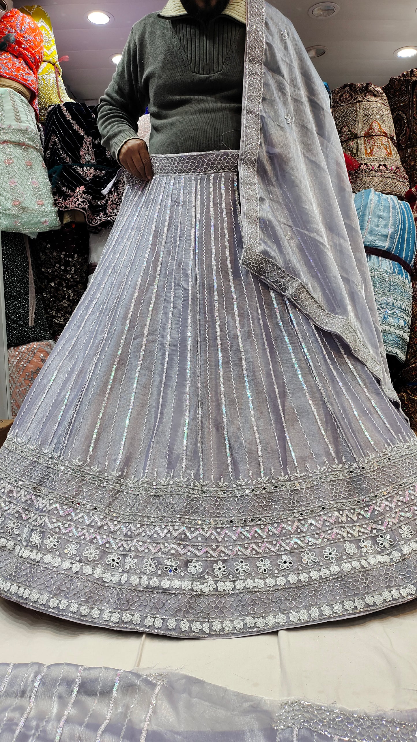 Girlish budget light purple Lehenga💖