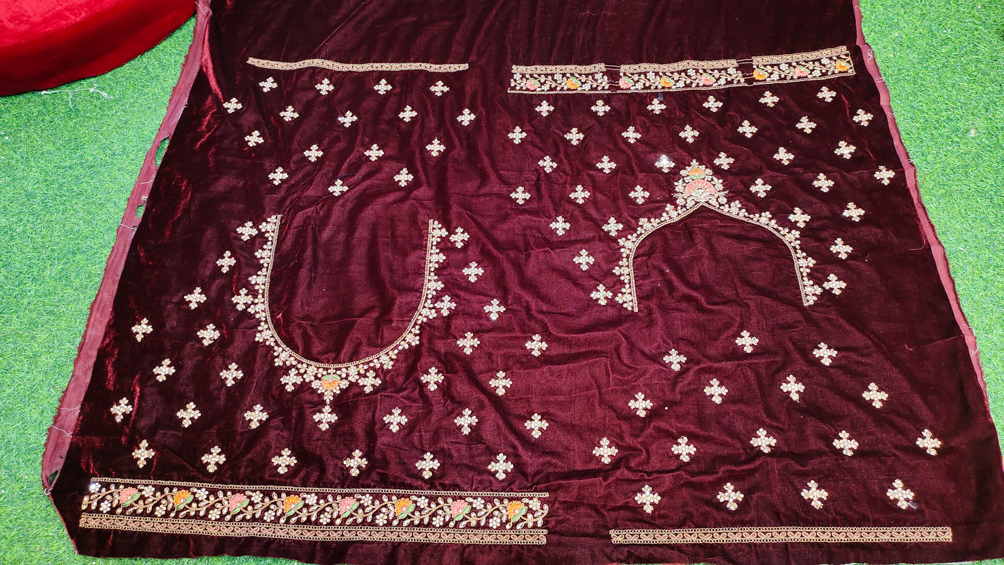 Maroon red Colour Heavy Bridal  Lehenga