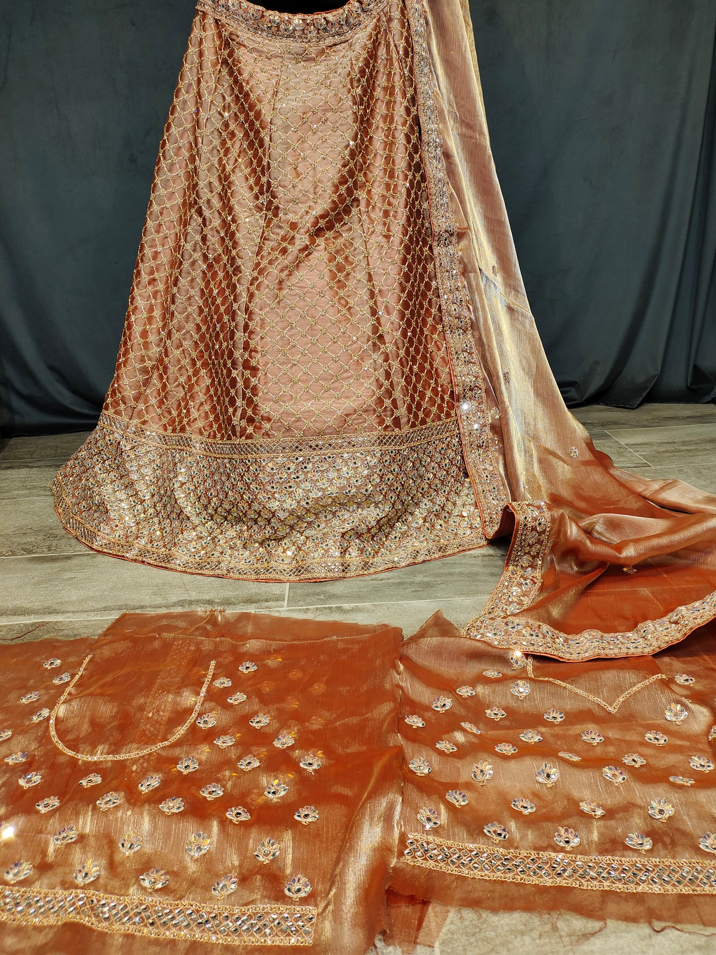 Stylish Golden Lehenga