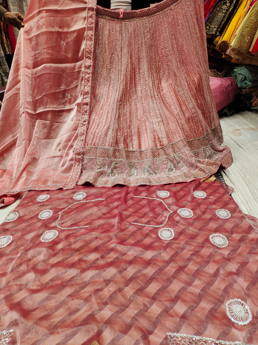 Superb white Pink Lehenga