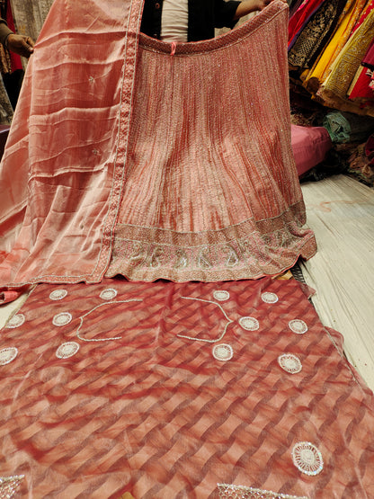 Superb white Pink Lehenga