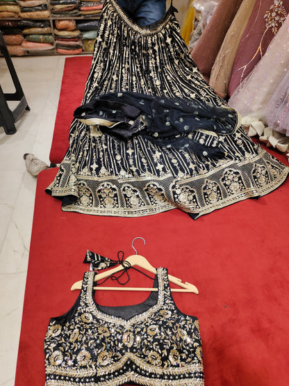 Extraordinary black Lehenga