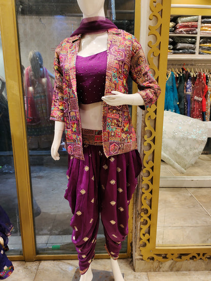 Designer purple wylet lehenga