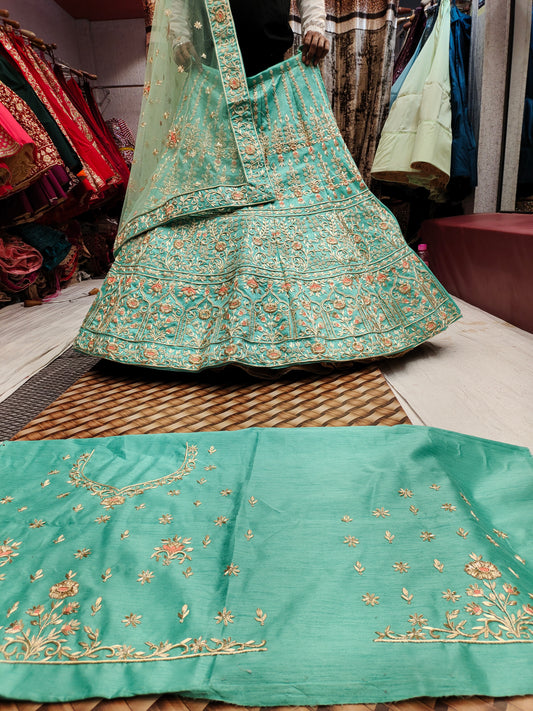 Fabulous sky blue lehenga