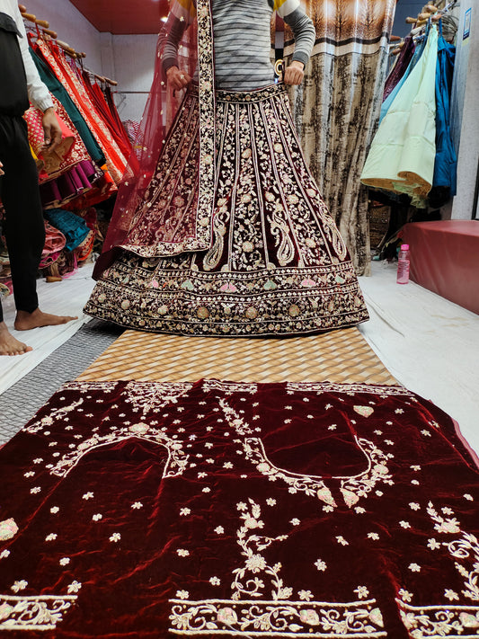 Lovely meroon lehenga