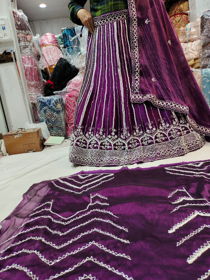 Fantastic purple lehenga