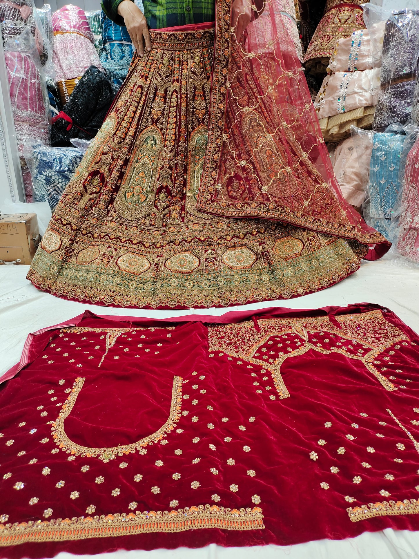 Fabulous Red lehenga